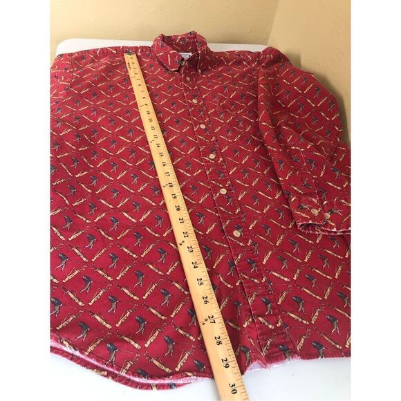 90'S IVY Club Golf PRINT BUTTON DOWN SHIRT Size XL - Picture 11 of 11
